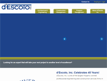 Tablet Screenshot of descotoinc.com